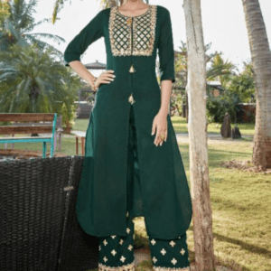 Cotton silk kurti set