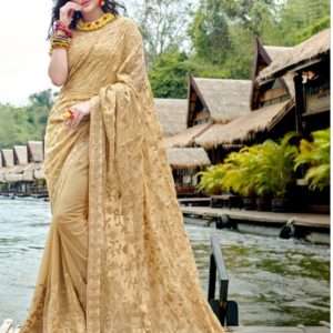 Gold Georgette Sarees