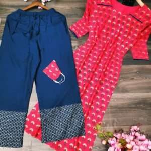 Rayon  Kurti with Palazzo