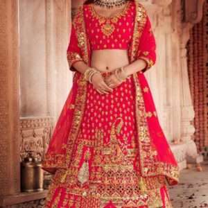 Bridal Lehenga in Silk