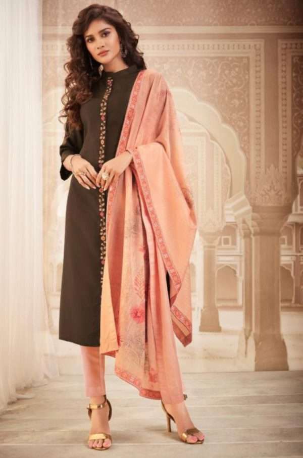 Kurti With Designer Dupatta