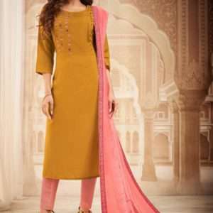 kurti With Designer Dupatta