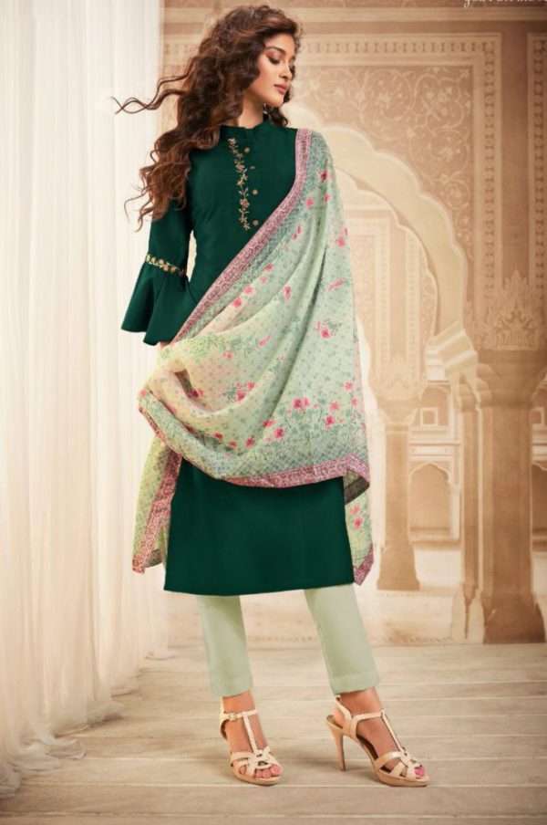 kurti With Designer Dupatta