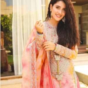 Pink Designer Georgette Suit