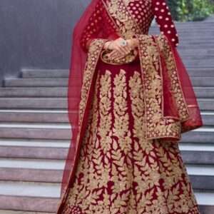 Maroon Bridal Lehenga