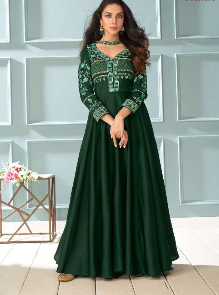 design of silk gown