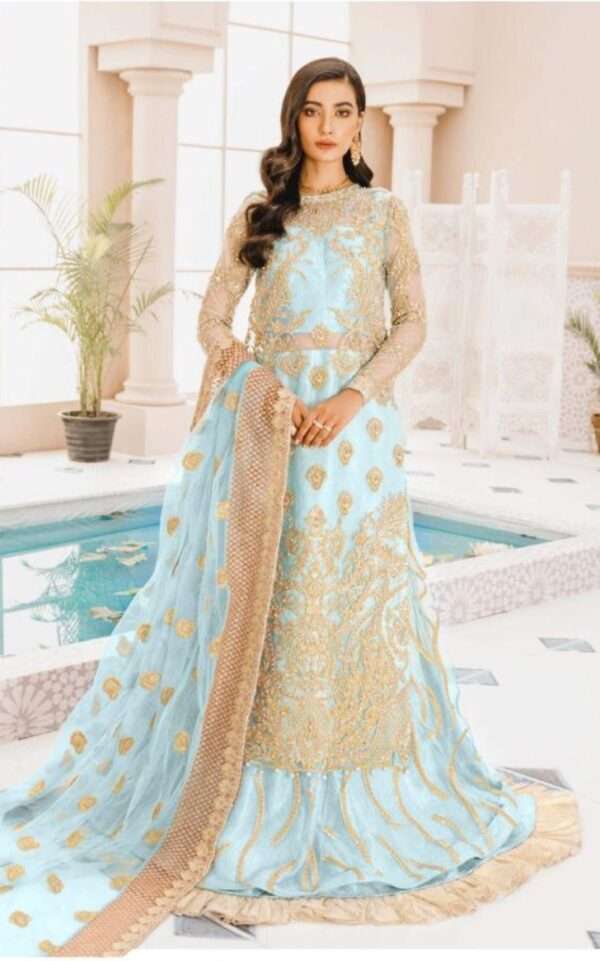 Sky Blue Designer Suit