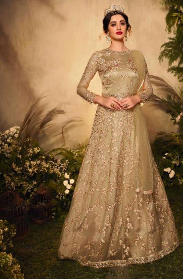 wedding anarkali gown