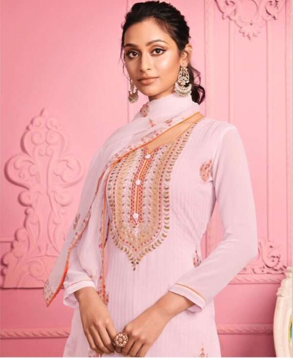 Blush Designer Georgette Suit