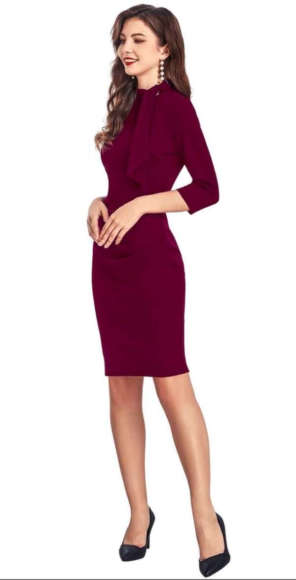 Maroon Bodycon Dress