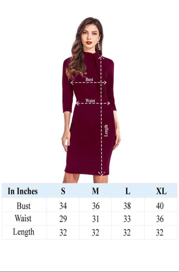 Maroon Bodycon Dress