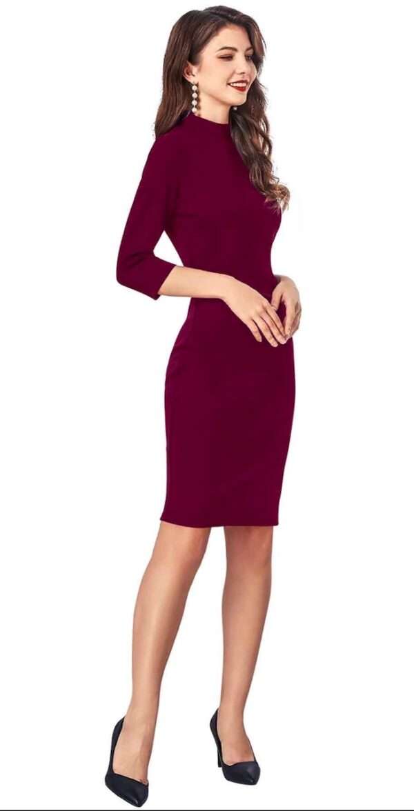 Maroon Bodycon Dress