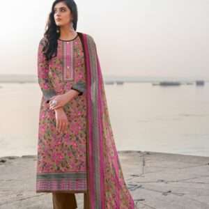 Cotton Suit with Nazneen Dupatta