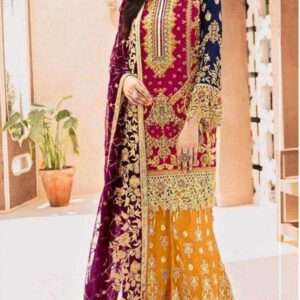 Designer Georgette Suit with Zari Emroidery