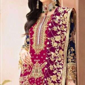 Designer Georgette Suit with Zari Emroidery