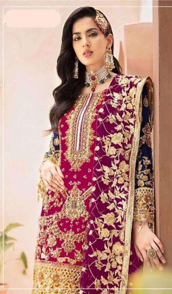 Designer Georgette Suit with Zari Emroidery