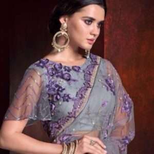 Purple Saree