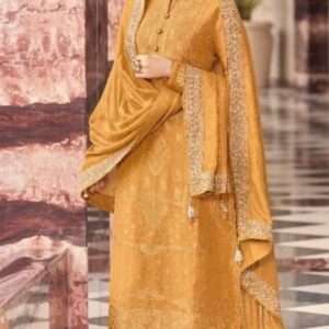 Mustard Silk Suit