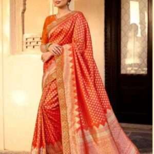 Banarasi Silk Saree with Zari Embroidery