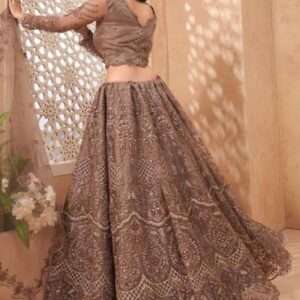 Designer Net Lehenga Heavily Embellished