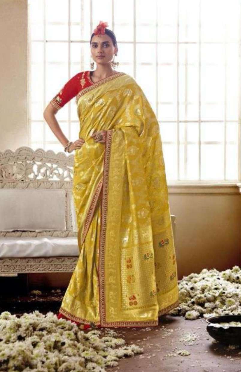 Dola Silk Saree Intricate Embroidery