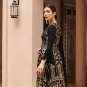 Elegant Black Embellished Suit