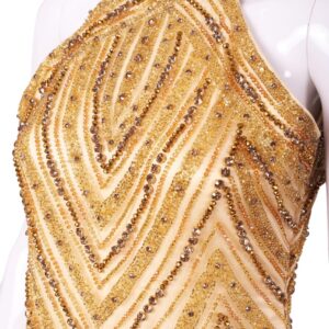 Z by Rehan Gold Blaze Gown