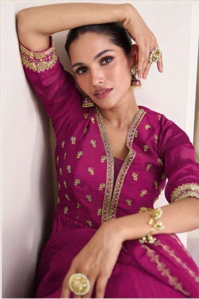 Festive Embellished Georgette Suit